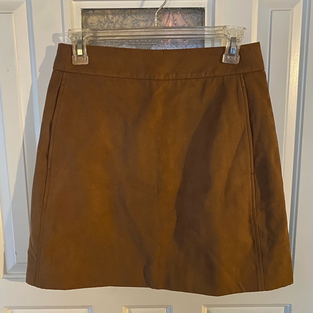 J. Crew Tan Mini Skirt